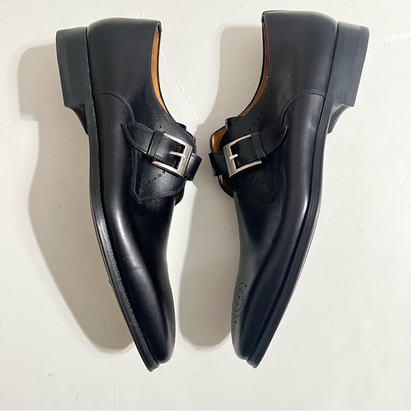 Magnanni Mallory Leather Monk Strap Dress Shoe (Men)